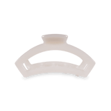 Coconut White Open Teleties Hair Clip with bendable teeth, strong hold and open design—available at Be Charmed.
