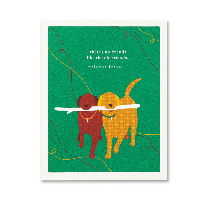 Cheerful Compendium Friendship Card #6868 featuring playful hand-lettered “friends” sentiment and charming doodle-style illustrations—Available at Be Charmed