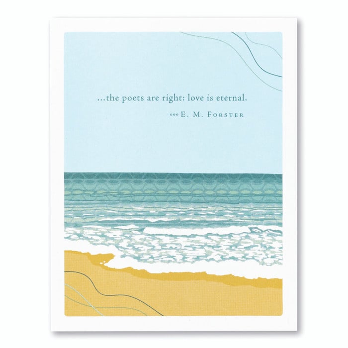 Elegant sympathy card #10359 from Compendium featuring soft watercolor florals and a gentle comforting message—Available at Be Charmed