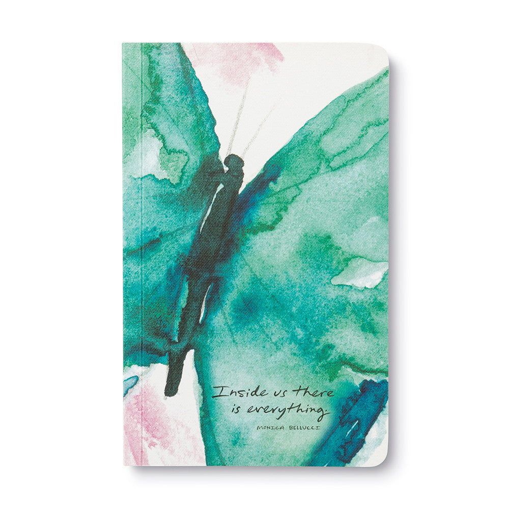 Journal with artistic cover design and text on a white background. Available at Be Charmed
