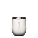Corkcicle 12oz Stemless Tumbler in Oat Milk – smooth, triple-insulated stainless steel drinkware with creamy off-white finish, perfect for coffee, wine, or cocktails. Keeps drinks hot or cold