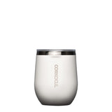 Corkcicle 12oz Stemless Tumbler in Oat Milk – smooth, triple-insulated stainless steel drinkware with creamy off-white finish, perfect for coffee, wine, or cocktails. Keeps drinks hot or cold