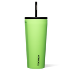 Corkcicle 24oz Cold Cup in Margarita – triple-insulated stainless steel tumbler in a vibrant citrus green finish, with a spill-resistant lid and reusable straw. Keeps drinks cold for 12+ hours. Perfect for summer sipping and on-the-go hydration. Available at Be Charmed.