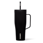 Corkcicle 30 oz Cold Cup XL in Matte Black – large insulated tumbler with a sleek matte black finish. Features double-wall vacuum insulation, splash-resistant lid, and reusable straw. Perfect for keeping drinks cold for hours on the go. Durable, stylish, and eco-friendly. Available at Be Charmed.