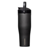Corkcicle 30oz Protein Shaker in Ceramic Slate – triple-insulated stainless steel shaker bottle in a sleek matte slate gray finish. Features a ceramic-coated interior for pure taste, a mixing agitator for smooth shakes, a leak-proof lid, and a wide mouth for easy cleaning. Designed for fitness and function. Available at Be Charmed.