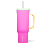 Corkcicle 40oz Cruiser in Sunglass Tan – large, triple-insulated stainless steel tumbler with ergonomic handle and straw lid, keeps drinks hot or cold, perfect for daily hydration on the go, available at Be Charmed.