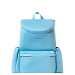 Corkcicle Lotus Pack in Santorini Neoprene – stylish and functional backpack made from soft, durable neoprene in a serene Santorini blue. Features a padded laptop sleeve, adjustable straps, exterior water bottle pocket, and multiple compartments for on-the-go organization. Lightweight, water-resistant, and perfect for daily use or travel. Available at Be Charmed.