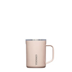 Corkcicle Gloss Chocolate Milk insulated mug with handle on a white background, featuring the Corkcicle brand. Available at Be Charmed