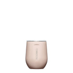 Corkcicle Stemless Gloss Chocolate Milk tumbler with 'Corkcicle' branding on a white background. Available at Be Charmed