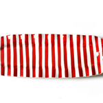 Coton Colors red stripe ruffle skinny tray with festive design – Available at Be Charmed