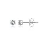CZ stud earrings on a white background. Available at Be Charmed