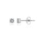 CZ stud earrings on a white background. Available at Be Charmed