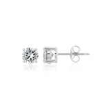 CZ stud earrings on a white background. Available at Be Charmed