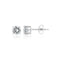 CZ stud earrings on a white background. Available at Be Charmed