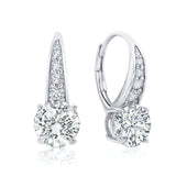 CZ earrings on a white background. Available at Be Charmed