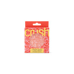 Packaged Crush compact mirror with LED touch lighting and double-sided magnification for makeup touch-ups—Available at Be Charmed