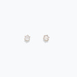 Gold Cuties hypoallergenic CZ stud earrings with sparkling cubic zirconia on surgical steel posts—Available at Be Charmed