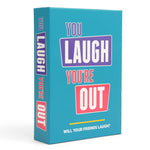 DSS Games You Laugh You’re Out – hilarious party card game where players try not to laugh, perfect for game night or gifting. Available at Be Charmed