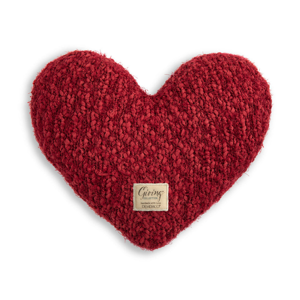 Demdaco Giving Heart – red decorative heart accent, symbolizing love and generosity. Available at Be Charmed