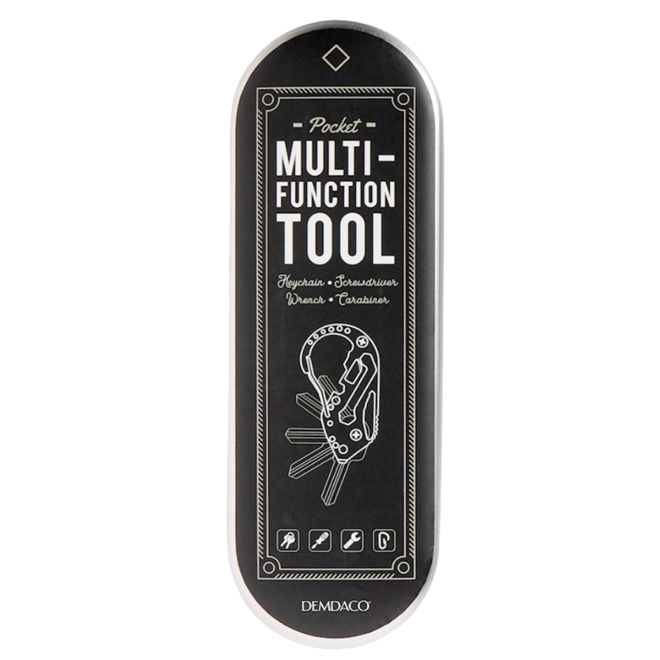 Multifunctional tool with branding on a white background. Available at Be Charmed