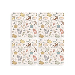4 coasters with cat illustrations on a white background. Available at Be Charmed