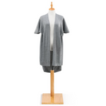 Demdaco Recycled Knit Duster, soft eco-friendly knit wrap in neutral tones, perfect for layering—Available at Be Charmed.