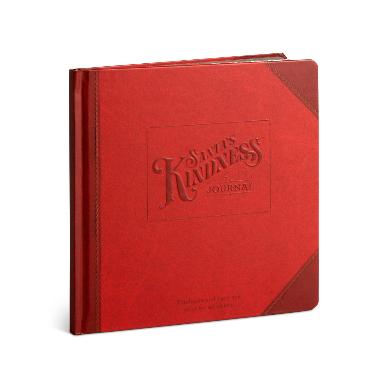 Demdaco Santa’s Kindness Journal with festive red cover and guided pages encouraging daily acts of kindness during the holidays. A heartfelt tradition. Available at Be Charmed.