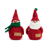 Demdaco small red gnome figures (3″ W × 6.5″ H), Scandinavian-inspired plush and sandstone materials—available at Be Charmed.