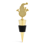 Back view of Demdaco Snowman Bottle Stopper with hand-painted details and festive scarf—adds holiday cheer to your wine bottles. Available at Be Charmed.