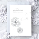 Design With Heart Sympathy With You at Difficult Time Card