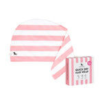 Dock & Bay Malibu Pink Hair Wrap – Quick-dry, lightweight towel in various colors, designed for efficient hair drying, available at Be Charmed.