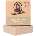 Dr. Squatch Birchwood Breeze Bar Soap – refreshing, masculine scent with natural ingredients for a clean feel. Available at Be Charmed.