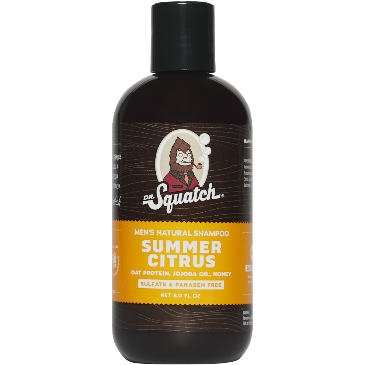 Dr. Squatch Cool Citrus Shampoo – refreshing citrus scent and natural ingredients for a clean, energized scalp. Available at Be Charmed.