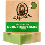 Dr. Squatch Cool Fresh Aloe Bar Soap – cooling aloe formula with a fresh scent and natural ingredients. Gentle on skin. Available at Be Charmed.