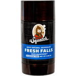 Dr. Squatch Fresh Falls deodorant stick — natural odor‑squatching formula with charcoal & citrus‑forest scent, available at Be Charmed