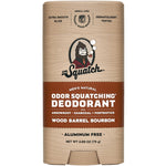 Dr. Squatch Wood Barrel Bourbon Deodorant – bold, smooth scent with natural, aluminum-free formula for men. Available at Be Charmed.