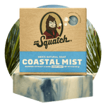 Dr. Squatch Bar Soap Coastal Mist. Natural men’s soap with fresh ocean breeze scent. Available at Be Charmed.