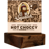 Dr. Squatch Bar Soap Hot Choccy. Natural men’s soap with warm cocoa scent. Seasonal limited edition. Available at Be Charmed.