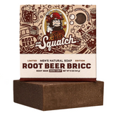 Dr. Squatch Bar Soap Root Beer Bricc. Natural men’s soap with sweet, nostalgic root beer scent. Available at Be Charmed.