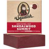Dr. Squatch Bar Soap Sandalwood Summit. Natural men’s soap with warm, woodsy sandalwood fragrance. Available at Be Charmed.