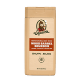 Dr. Squatch Body Wash 14 oz Wood Barrel Bourbon. Natural men’s body wash with oak, bourbon, and smoky spice fragrance. Available at Be Charmed.