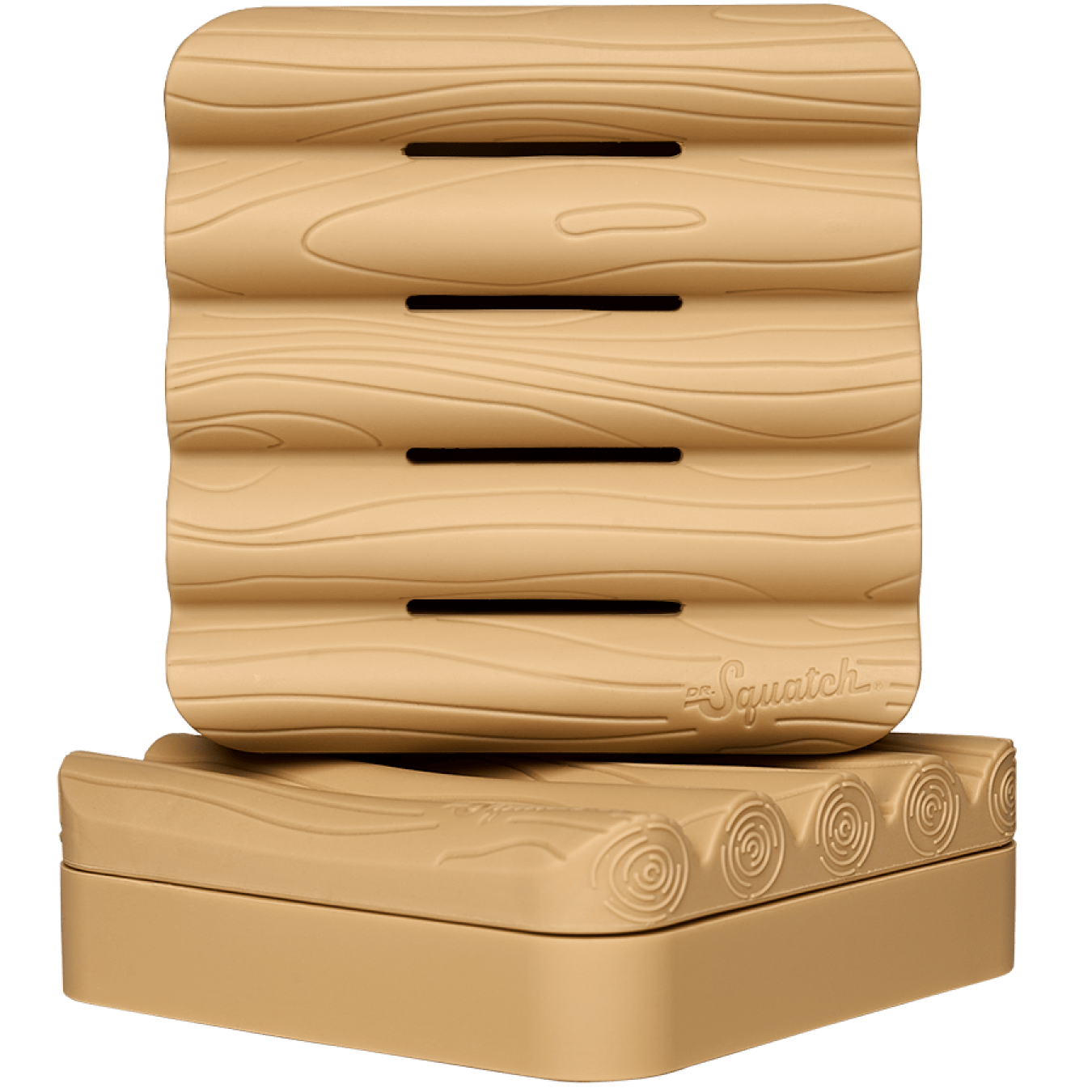 Dr. Squatch Soap Saver. Extends the life of bar soap and keeps it dry. Essential shower accessory. Available at Be Charmed.