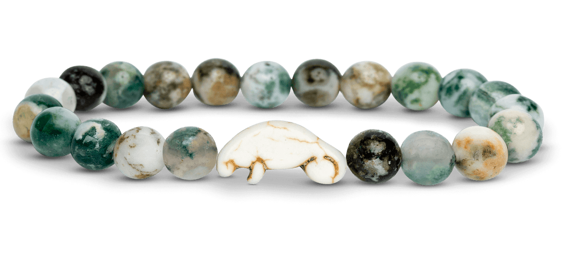 Fahlo Seagrass Green The Manatee Drift Bracelet