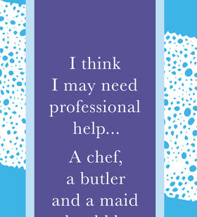 Drinks on Me “Professional Help” Dish Towel – Humorous 100% cotton kitchen linen with witty sayings. Available at Be Charmed