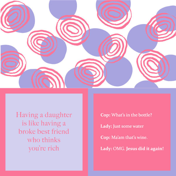 Drinks On Me ‘Broke Best Friend’ cocktail napkins – 5x5, 3‑ply, double-sided humor, available at Be Charmed
