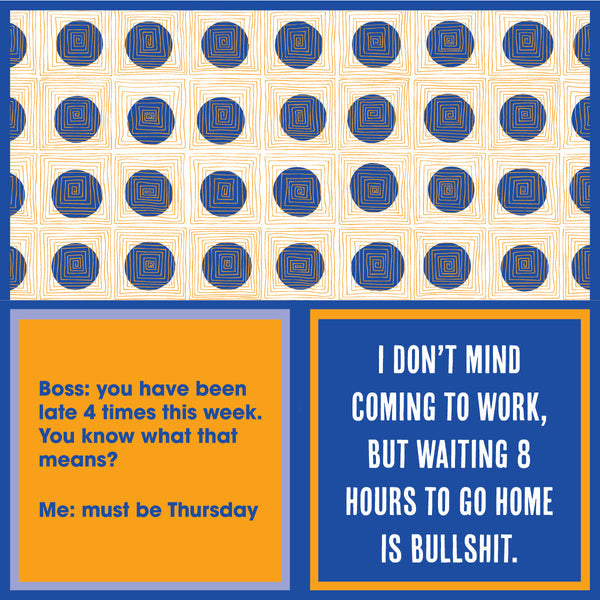 Drinks On Me ‘Bullshit’ cocktail napkins – 5x5, 3‑ply, double-sided humor, available at Be Charmed