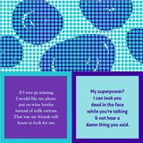 Drinks On Me Milk Carton/Superpower cocktail napkins – 5x5 double-sided witty party napkins, available at Be Charmed