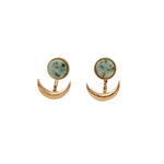  Scout Curated Wears African Turquoise/Gold Modern Stone Chandelier Earring