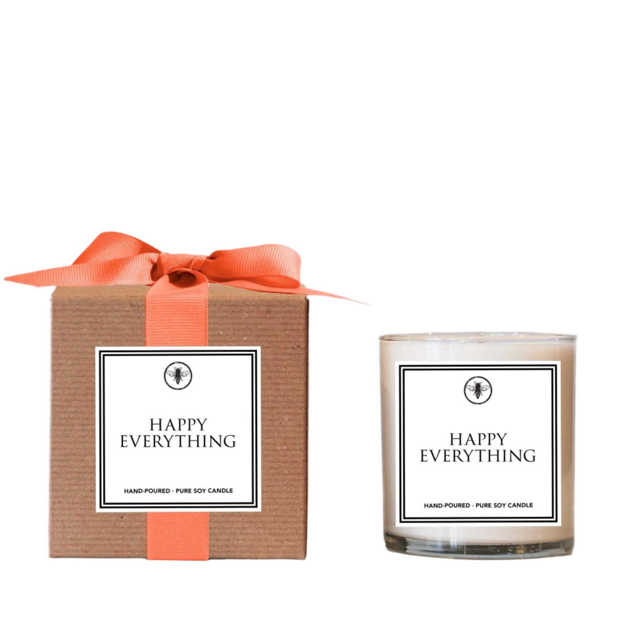 Ella B 11oz Happy Everything Candle – hand-poured soy candle with cheerful fragrance. Available at Be Charmed.