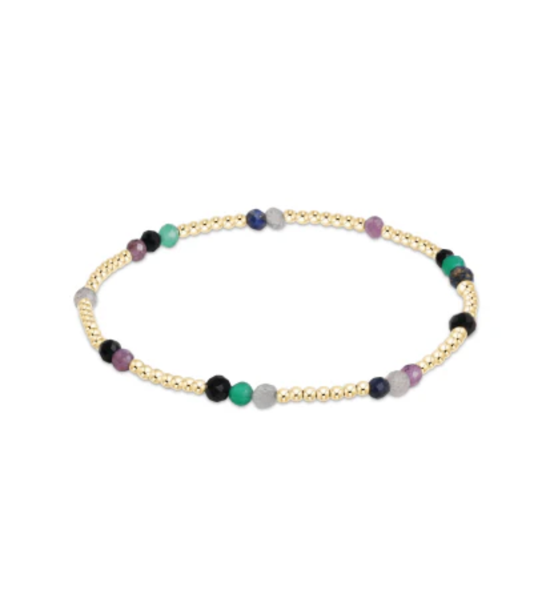 enewton Hope Unwritten Gemstone Bracelet – Hot Mess Fall Winter edition with 3mm gold-filled beads and rich fall hues. Available at Be Charmed.